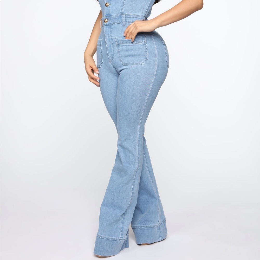 Denim Jumpsuit Romper